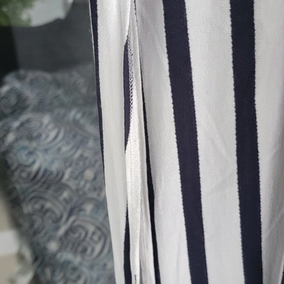 Bershka Nautical Maxi Tie Back Maxi Dress - Picture 5 of 8